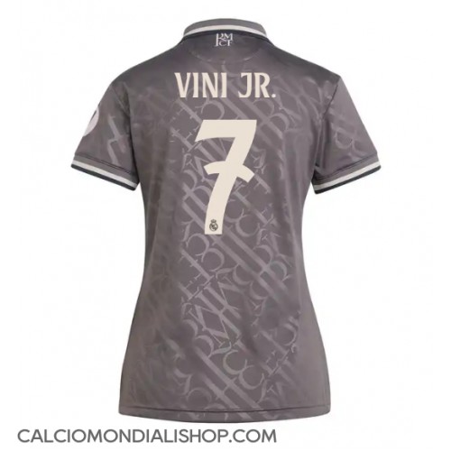 Maglie da calcio Real Madrid Vinicius Junior #7 Terza Maglia Femminile 2024-25 Manica Corta